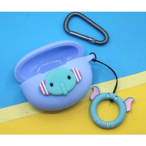 Cartoon Soft Silicone Case For Oppo Enco X Bluetooth Wireless Earphone Case For OPPO Enco X Cover Charging Box With Hook