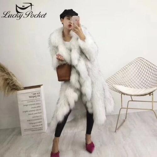 Women Winter Street Style Fashion Mid-Length Solid Color Lapel Lotus Leaf fur Coat Ladies New White Plus Size Plush Coat ZY48