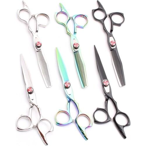 C9017 6.0'' 17.5cm JP 440C Customized Brand Professional Scissors for Hairdressers Cutting Shears Thinning Scissors Styling Tool
