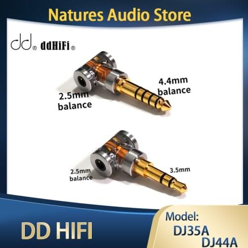 DD ddHiFi DJ35A DJ44A, 2.5 4.4 Balanced adapter, to 2.5mm balance earphone cable, from brands such as Astell&Kern, FiiO, etc