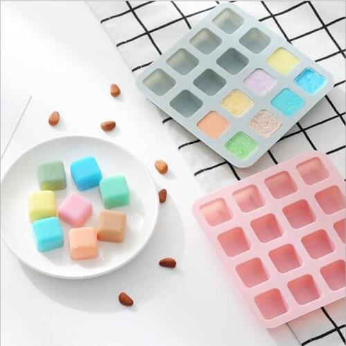 Silicone Chocolate Square Ice Cube Mold 3D Square Shape Safe Silicone DIY Cold Making Baking Handmade Home Mould