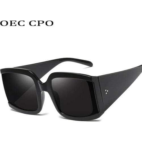 Unisex Square Sunglasses Women Big Frame Fashion Retro Mirror Sun Glasses Man Brand Travel driving Glosses De Soleil Femme O334