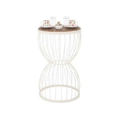 Modern lux Venezia Cream-walnut Coffee table coffe table