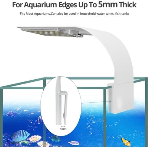 NEW 220V LED Fish Tank Waterscape lights Clip-on Aquarium lamp Aquatic Plant Waterweed Water Grass LED Grow light Waterproof