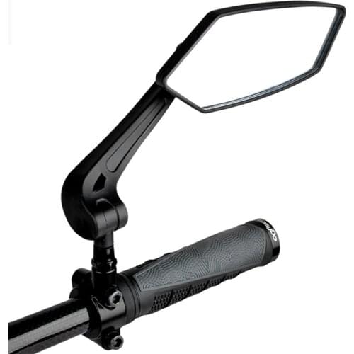Bicycle Rear View Mirror Handlebar Mount Bike Cycling Wide Range Back Rearview Reflector Angle Rotate Left Right Mirrors BC0548
