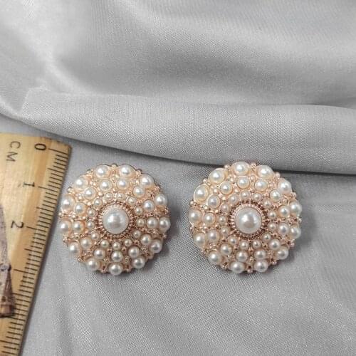 United States with Qingdao jewelry earring personality fashion rose gold multilayer female D77 pearl earrings earrings