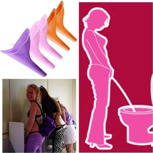 1pc Urination Silica gel Toilet Urine Device Portable Female Women Camping Travel stand up & pee Urinal toilet