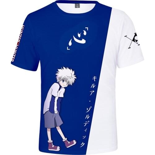 2021 HUNTER×HUNTER T-shirt 3D Print O-Neck Men Women Summer Short Sleeve Funny Tee Harajuku Streetwear hisoka Clothes