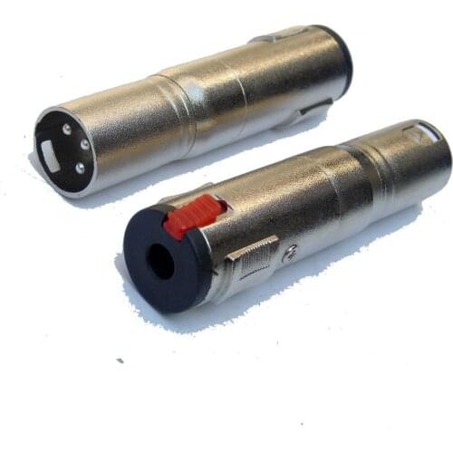 25pcs/lot 3Pin XLR male to 6.35mm stereo female audio Adapter Connector xlr male to6.35mm female audio connecotr