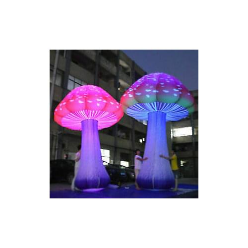 3m Full Printing Colored Giant Inflatable Mushroom for Theme Park, Event, Party