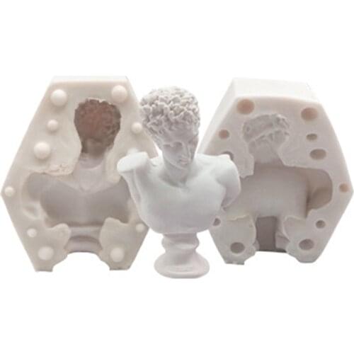 3D Bust Mould Plaster Silicone Mold Soap Statue Retro Celebrity Head Portrait Chocolate Cake Mold Simulation Sculpture Mould NEW