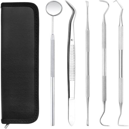4/5 PCS Hand tools for tooth Scraper Kit stainless toothpastes dental tools dentist Seek mirror instruments