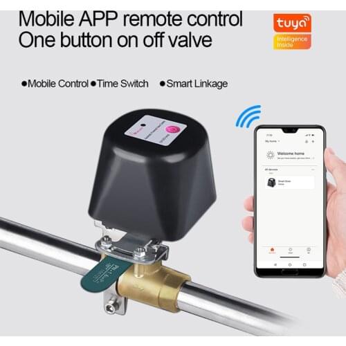 Tuya Smart WiFi Water Valve Household Equipment Wireless Leakage Detector Smart life Toughness Smart Valve Cut Off Controller