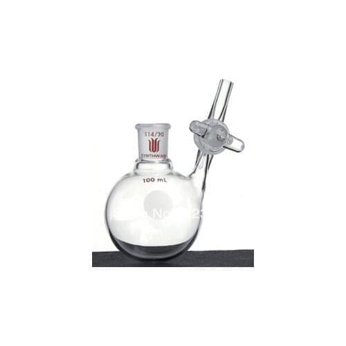 F539250 Flask, Reaction, With glass stopcock, Capacity:250ml, Joint:19/22
