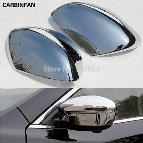 ABS Chrome Rearview Mirror Cover Trim Rearview Mirror Decoration 2Pcs/Set For 2014 2015 Nissan X-TRAIL