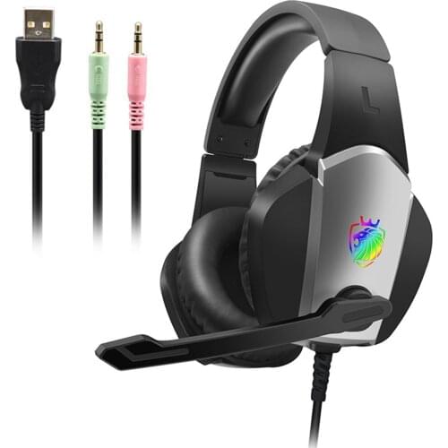 A1 Over Ear Gaming Headset with Noise Cancelling Mic Wired Computer Headphones Wired Earphone HiFi Headphones