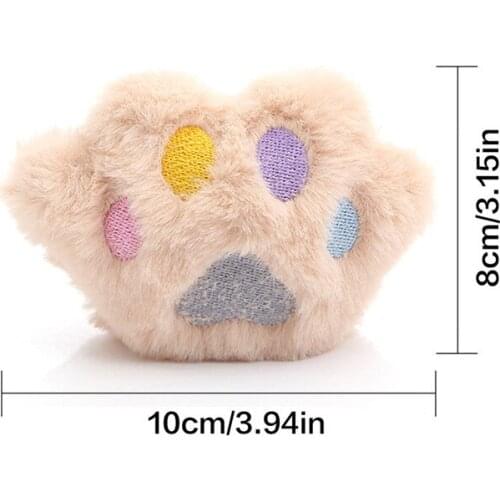 Legendog Simulated Cat Paw Toy Catnip Cat Toy Stuffed Plush Cat Paw Shape Kitten Bite Toy Pet Chew Toy Cat Plush Scratch Toy