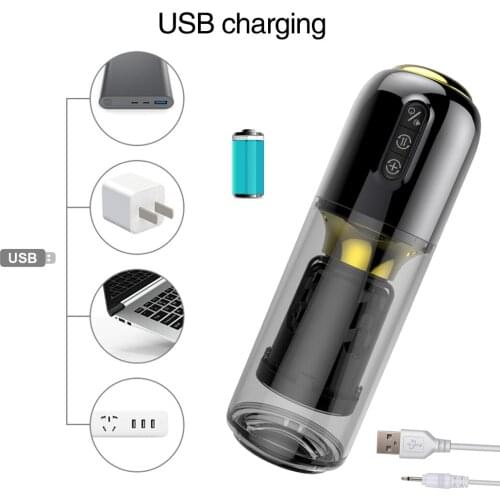 Automatic Male Masturbator Cup Telescopic Rotation APP Bluetooth Control Vagina Pocket Pussy Blowjob Vibrating Oral Sex Toys