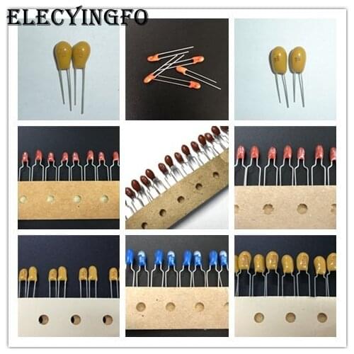 10pcs DIP Tantalum Capacitor 4/6.3/10/15/16V/20/25V/35V/50V 0.1/0.22/0.33/0.47/0.68/1/2.2/3.3/4.7/6.8/10/22/33/47/68/100/220 uF