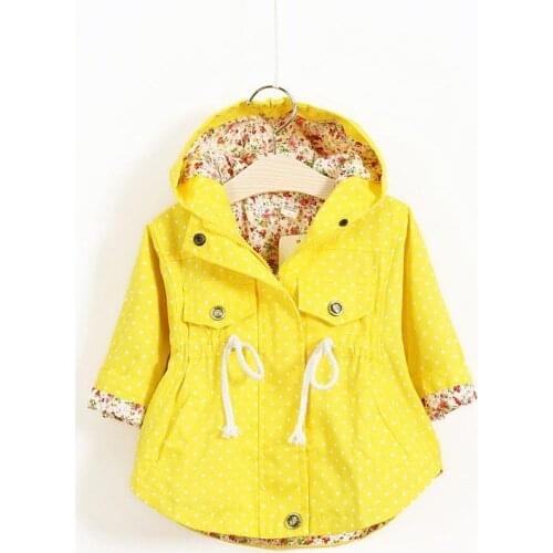 JOYHOPY spring autumn girls jackets casual hooded outerwear girls fashion Candy Color kids Sunscreen clothing girls Coat