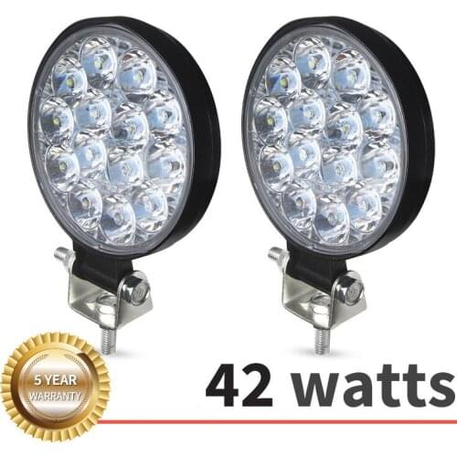Mini Led work Light 42W 27W 48W LED Work Light Bar Spotlight 12V 24V Offroad LED Light Bar For Truck Offroad 4X4 4WD Car SUV ATV