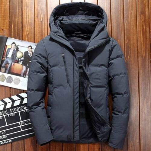 Mens Winter Ultralight Thermal Warm White Duck Down Jacket Outdoor Windproof Cold Proof Coat Camping Hiking Trekking Clothes