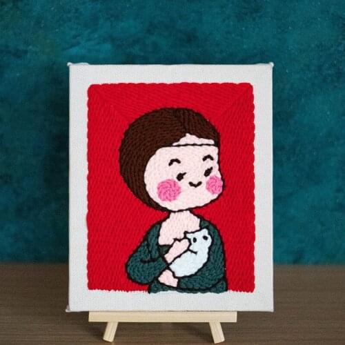 Cartoon Characters DIY Cross Stitch Needlework Sets For Kids Gifts 2021 Handmade Wool Embrodiery Kits Home Decoration Painting