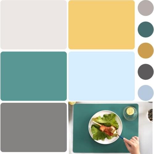 NEW Silicone Waterproof Placemat Table Mat Heat Insulation Anti-skidding Washable Durable For Kitchen Dining