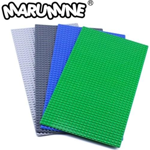 Marumine 24 x 48 baseplate robot childrens designer Prefabricated models house construction blocks Plate Cubes for kids