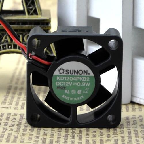 The original SUNON 4020 KD1204PKB2 12V 0.9W 40*40*20 mm 2 line ball fan cooling fan