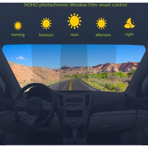 HOHOFILM 152cmx50cm 30%-75%VLT Window Film Car Auto House Smart Window Tint Dual Magnetron sputtering Smart Photochromic
