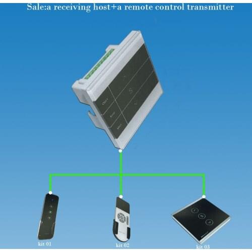 OMATE Type86 Touch screem single remote control DC24V55W Fenestration Interlligent receiver of tubular motor