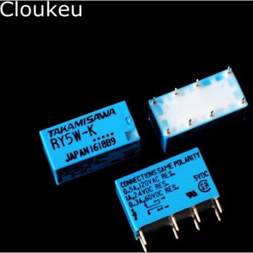 100Pcs Relay DIP8 RY5W-K 5V RY12W-K 12V RY24W-K 24V RY48W-K 48VDC