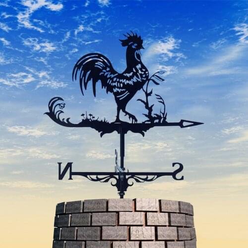 Retro Roof Vane Metal Flying Garden Weather Vane Farm Iron Home Weather Vane Outdoor Roof Decoration