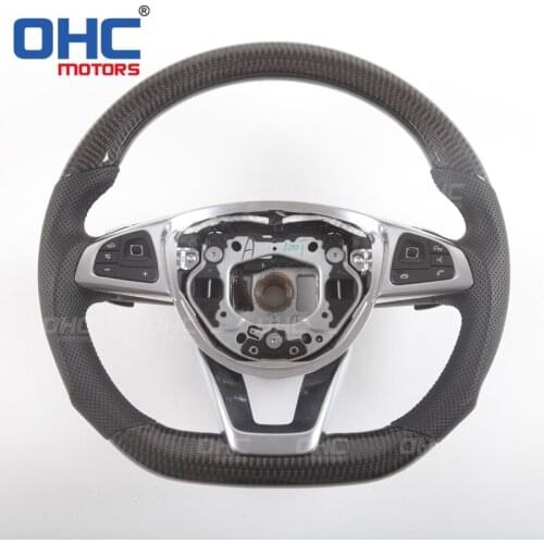 Real Carbon Fiber Steering Wheel for Mercedes Benz W205 W217 W463 C63 S63 CLS63 E63