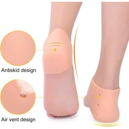 Silicone Moisturizing Gel Heel Socks Cracked Foot Skin Care Protect Foot Chapped Care Tool Health Monitors Massager