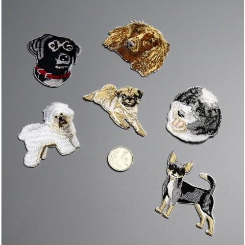 Different Cute Puppy Chihuahua iron on Patch small dogs Jeans patches for Clothes Dress T-shirt DIY accessories