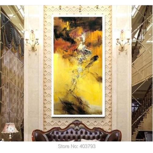 Modern abstract art oil painting series C# Hand-painted On Canvas No Frame Home Decoration 24X48inch