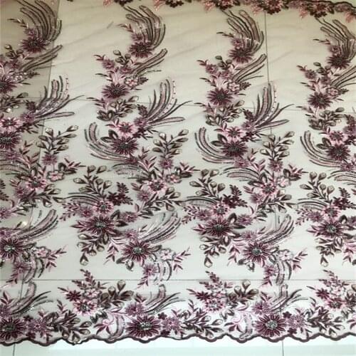 Fabric For Sewing Sequin Wedding Lady Dress Needlework Sewing Accessories VH232086