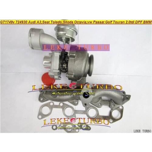 GT1749V 724930-5009S 724930 724930-0002 Turbo For AUDI A3 For Seat Toledo For Skoda Octavia Passat Golf Touran AZV BMM BKD 2.0L