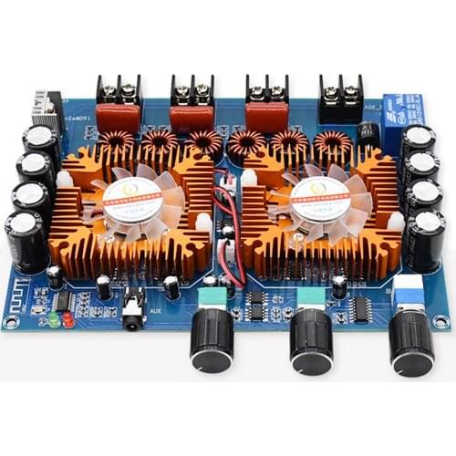 XH-A128 Bluetooth 5.0 Amplifier Board Digital Power Amp 160W*2+220W TDA7498E Stereo 2.1 Channel DC32V I4-013