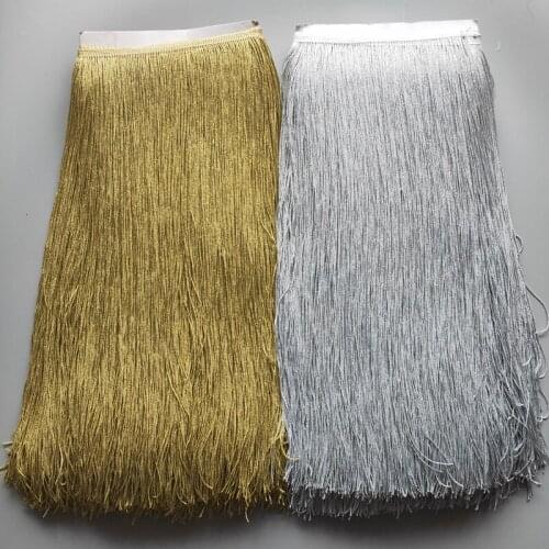 YOYUE 10 yards/lot 50cm Long Fringe Trim Tassel Lace Fringe Trimming For Diy Latin Dress Stage Clothes Accessories Lace Ribbon