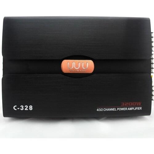 328 car audio amplifier fever 4-channel car amplifier HIFI sound quality, S/N: >105dB, frequency response: 16Hz-36KHz
