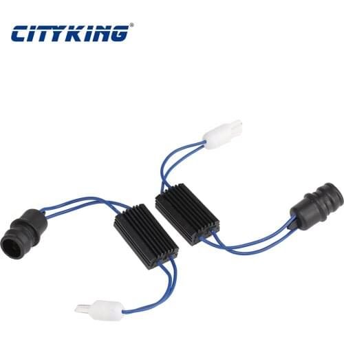 50pcs Car T10 LED Warning Canceller Decoder T10 501 W5W NO Canbus OCB Error Load Resistor 12v