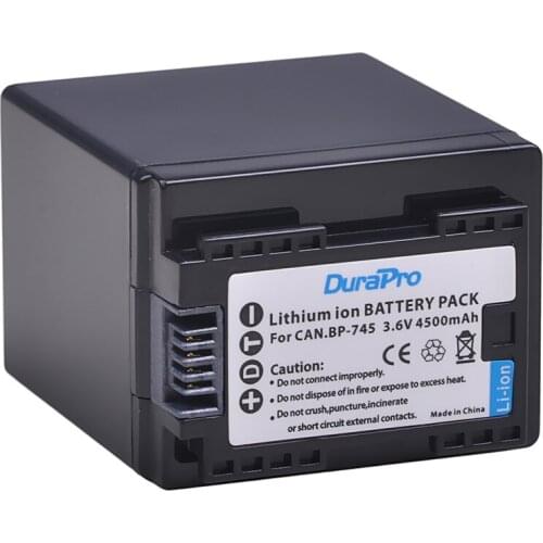 4500mAh BP-745 BP-727 BP-718 BP745 BP727 Battery Akku for Canon BP-709 BP-718 BP-727 BP-745 BP709 BP718 BP727 BP745 HF406 R3