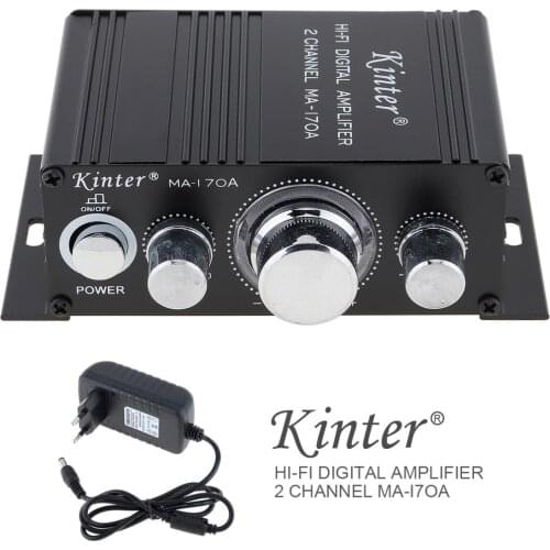 2CH Hi-Fi Car Audio Power Amplifier FM Radio Player Reverberation Function Support MP3/FM/USB/SD/DVD/Microphone/Phone APP