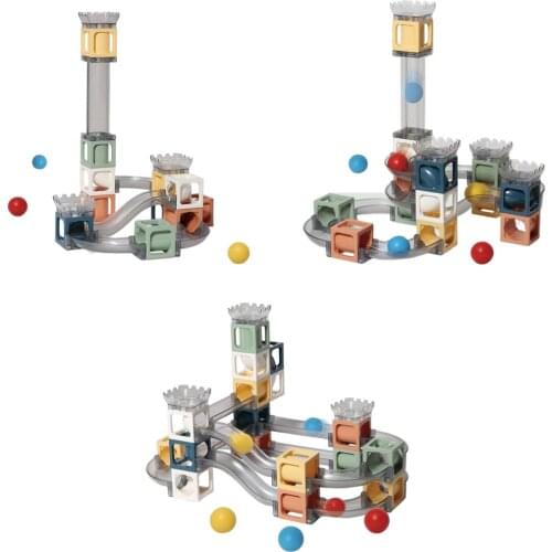 Kid Colorful Magnetic Building Blocks Assembly Children 3D Conduit Scroll Track Building Toys Educational Toys Birthday Gift
