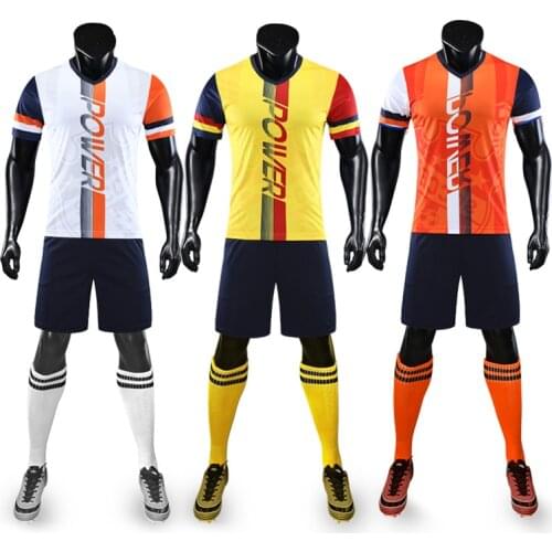 DIY Football jerseys custom Adult Soccer jerseys Wholesale Cheap Men Football Club Training Uniform Suit blank football shirt