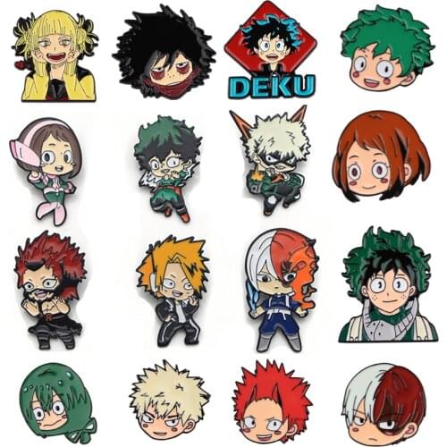 K41 Anime Boku No Hero Academia My Hero Academia Metal Enamel Pins Brooches Pin Badge Fans Collection Jewelry Gift 1pcs