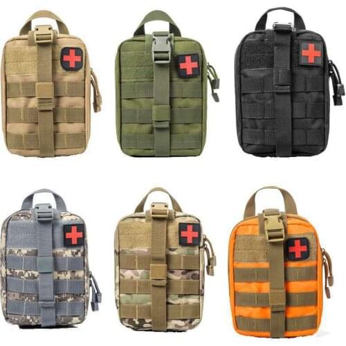 Brilljoy Molle Medical Bag Tactical First Aid Kits Bags Outdoor Hunting Car Emergency Camping Survival Tool Military EDC Pouch